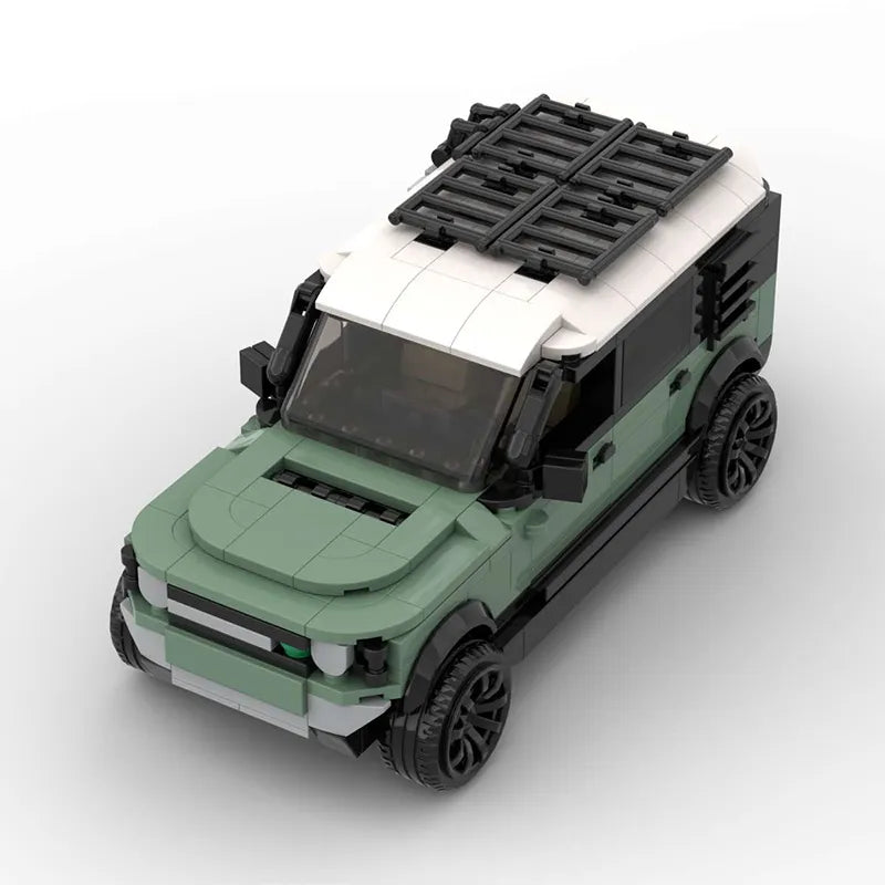 Moc landed rovered defender 110 p400 suv blocos de construção de carro off-road modelo de veículo de corrida tijolos quebra-cabeças brinquedos presente para meninos criança