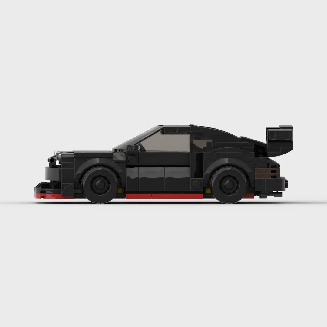 Moc 911rwb corpo largo baixo corrida velocidade campeão racer blocos de construção tijolo criativo garagem brinquedos para meninos presentes