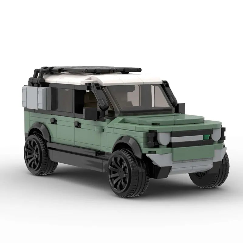 Moc landed rovered defender 110 p400 suv blocos de construção de carro off-road modelo de veículo de corrida tijolos quebra-cabeças brinquedos presente para meninos criança