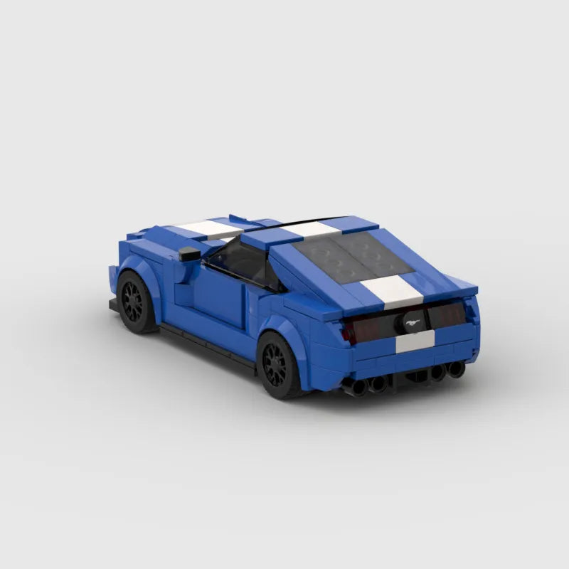 MOC Ford Mustang Hoonicorn coche campeón de velocidad Racer FIT Brick Racing Super bloques de construcción de ladrillos juguetes niños regalos