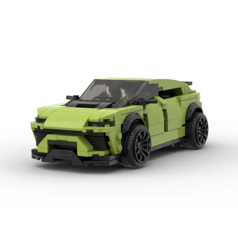 Moc lambo suv urus huracan carro esportivo reboque blocos de construção velocidade veículo corrida tijolos garagem brinquedos presentes natal para crianças