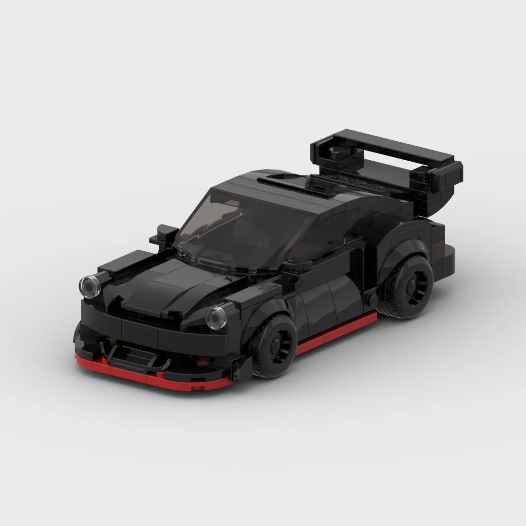 Moc 911rwb corpo largo baixo corrida velocidade campeão racer blocos de construção tijolo criativo garagem brinquedos para meninos presentes