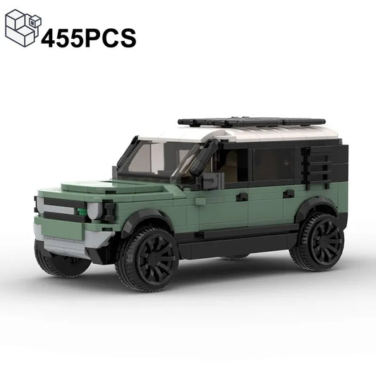 Moc landed rovered defender 110 p400 suv blocos de construção de carro off-road modelo de veículo de corrida tijolos quebra-cabeças brinquedos presente para meninos criança