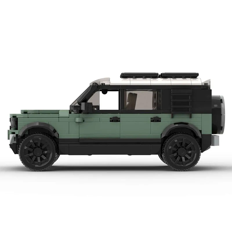 Moc landed rovered defender 110 p400 suv blocos de construção de carro off-road modelo de veículo de corrida tijolos quebra-cabeças brinquedos presente para meninos criança