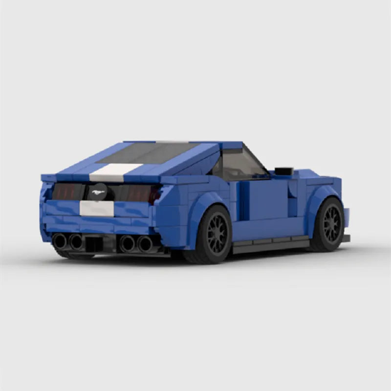 Moc ford mustang hoonicorn carro campeão de velocidade racer fit tijolo corrida super bloco de construção tijolos brinquedos crianças presentes